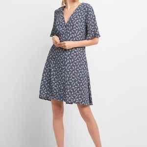 GAP Floral Button-Front Skater Dress